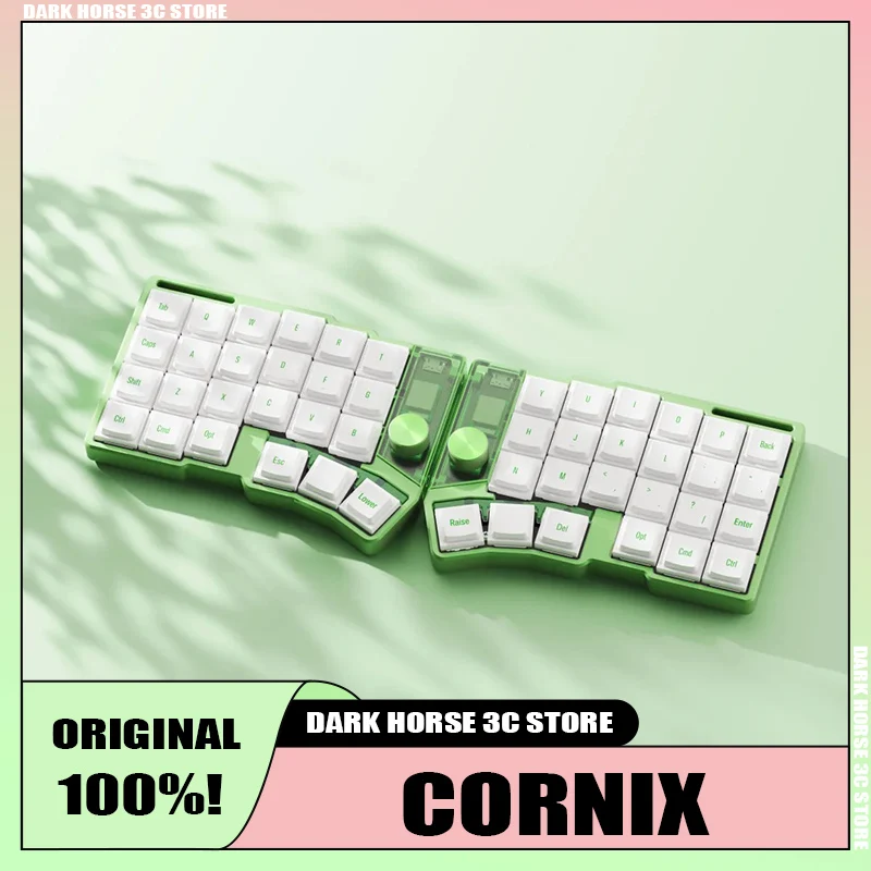 Cornix Split Mechanical Keyboard New Color Scheme 2Mode Low Profile CNC Aluminum Case Wireless Keyboard Ergonomic Keyboard Gifts
