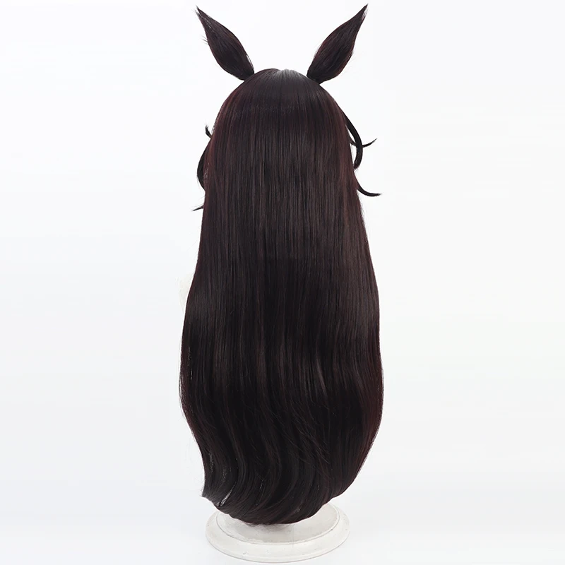 Uma Pretty Derby Speed Symboli Cosplay Wig Ears Tail Halloween Party Prop Synthetic Hair Heat Resistant Fiber Prop + Wig Cap