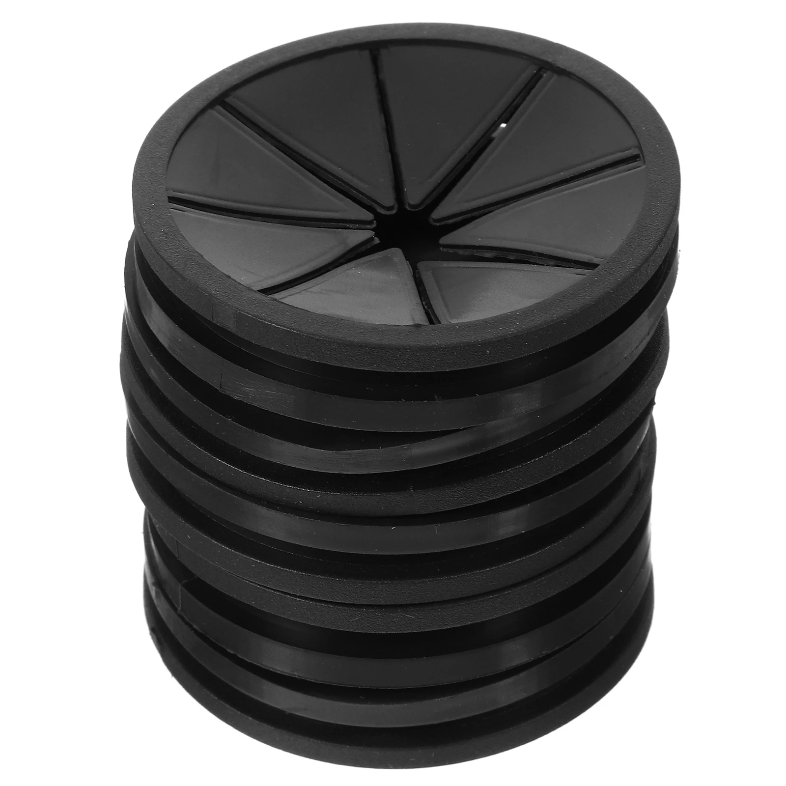 

5 PCS Computer Desk Grommet Flexible Wire Organizer for Home Office Computer Desk Cable Cord Wire Management (Black)