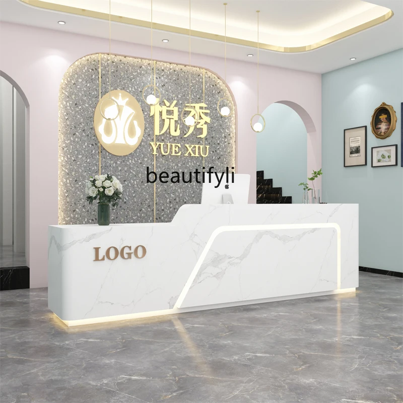 Checkout page Shop Small Custom Bar Counter Company Reception Desk Painting