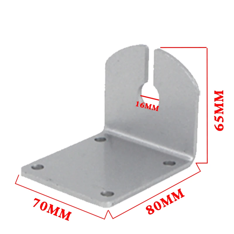 L-shaped U Clip Wall Mount Outdoor Stainless Steel Vehicle Antenna Base General Holder Bracket