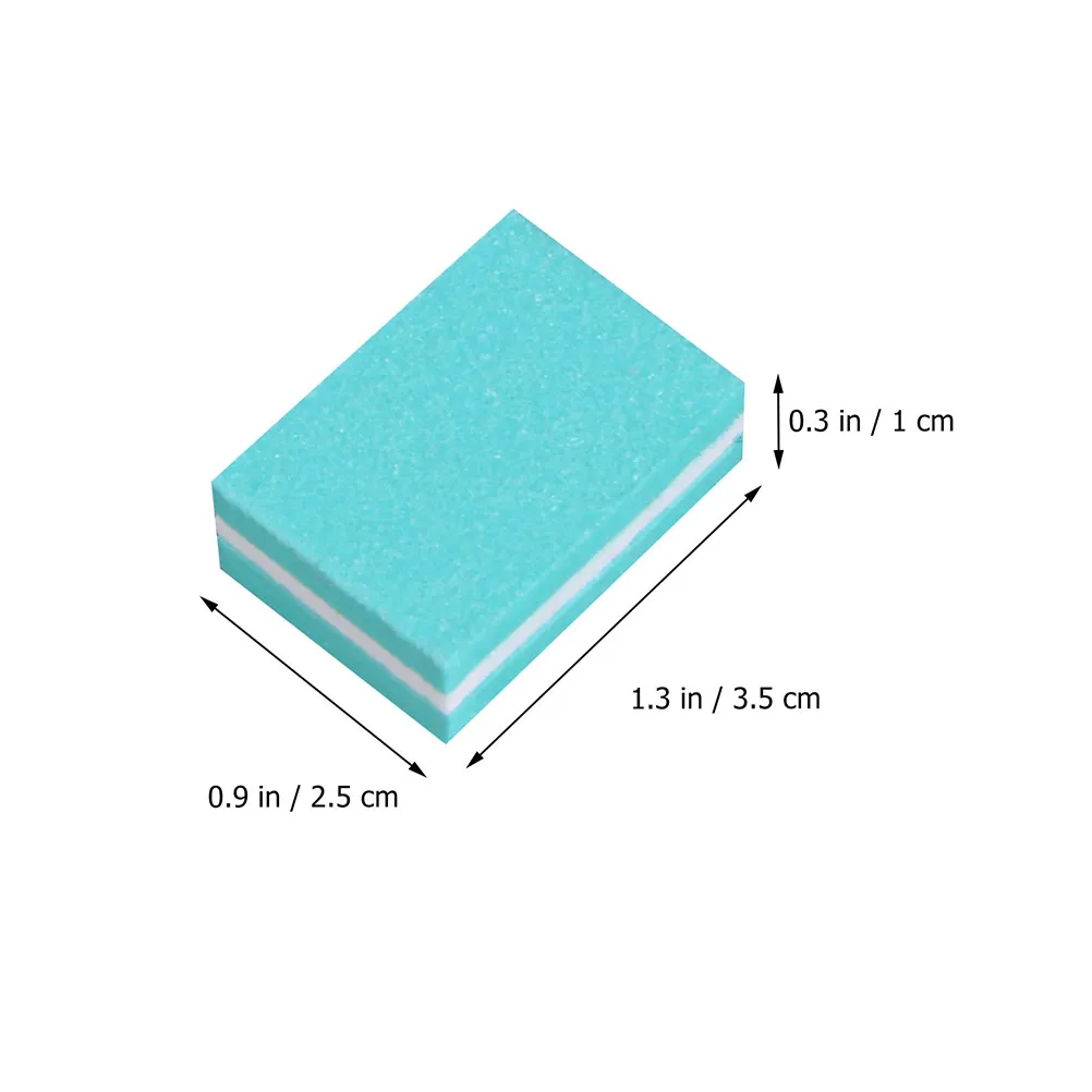 10Pcs Manicure File Sponge Nail Sanding Blocks Easy to Use Comfortable Nail Shaping Polishing Tool for Home Salon