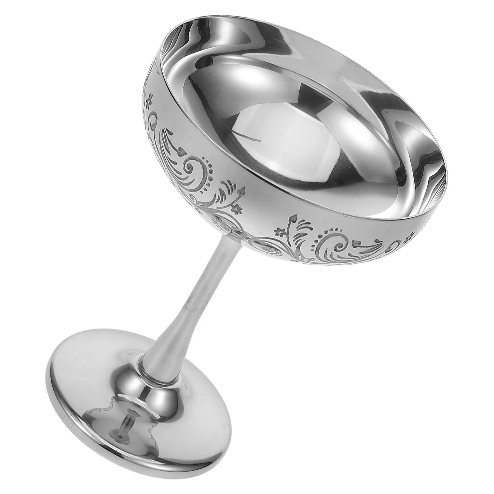 

Миска для десертов из нержавеющей стали на ножке, стакан для мороженого, стакан для йогурта, бокал для вина, металлическая миска, многоразовая сервировочная тарелка