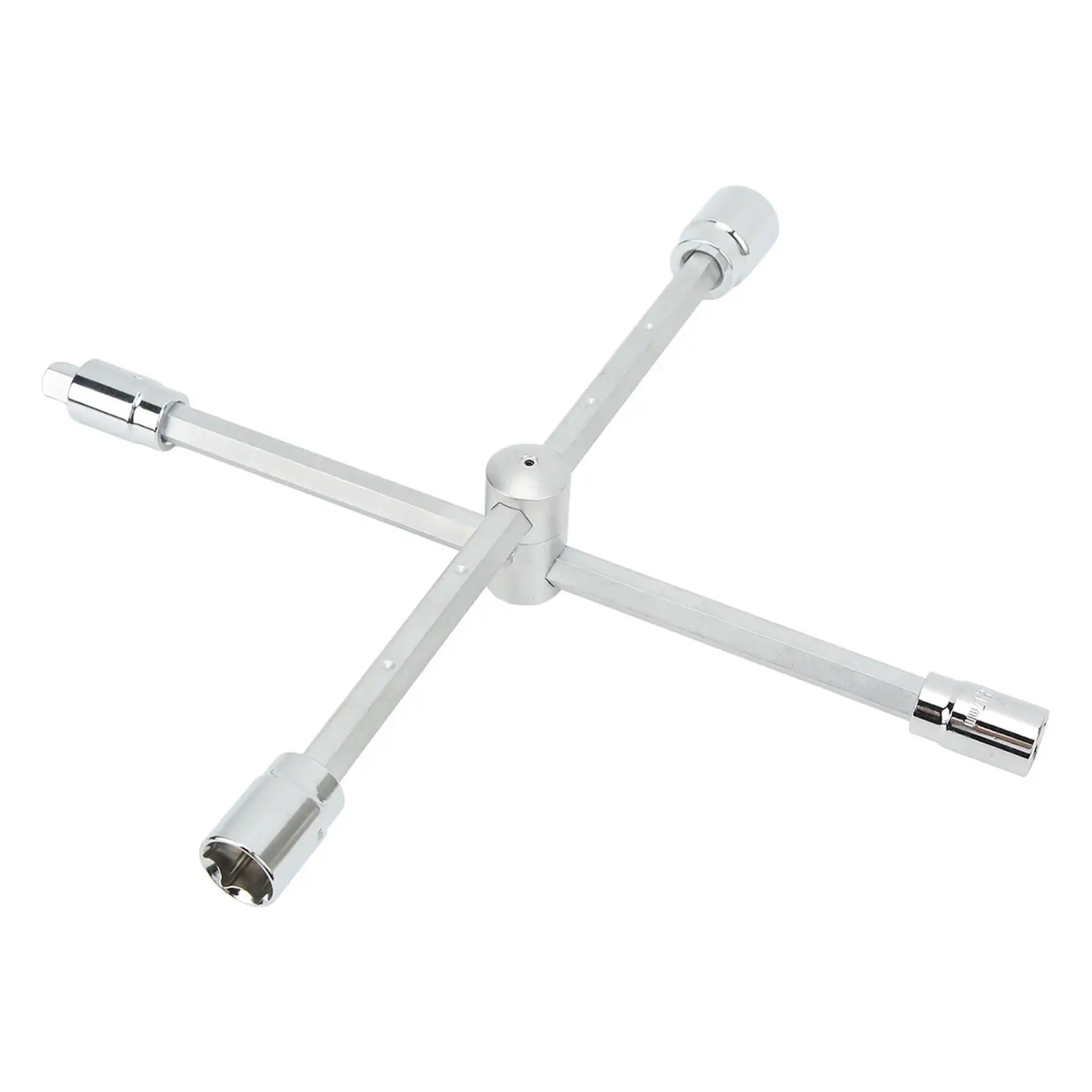 

1/2in Cross Wrench 4 Way 17mm 19mm 21mm 23mm for crv Heavy Duty Strength Universal Lug Wrench for car Foldable Cross Wrench