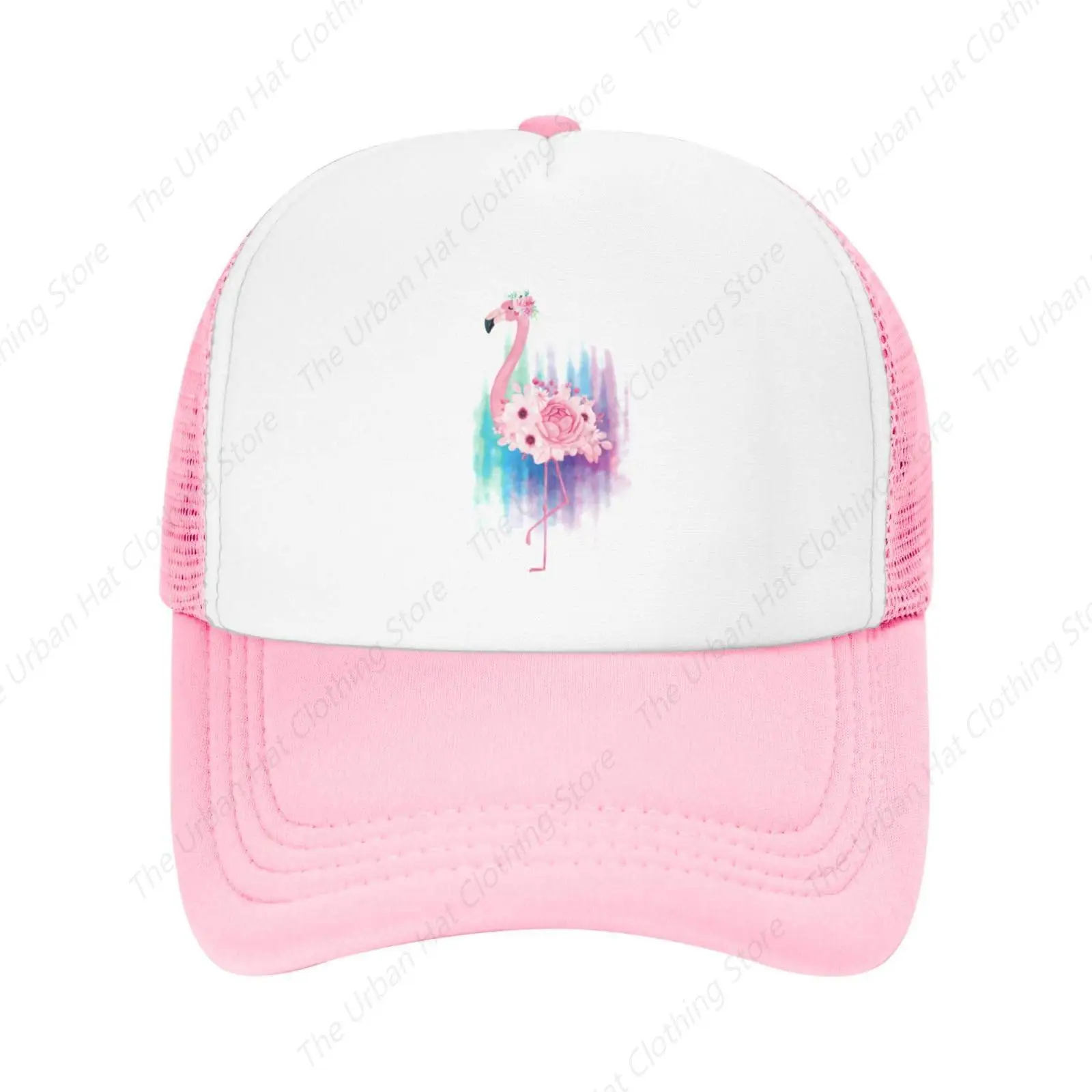 

Flamingo Unisex Trucker Hat, Adjustable Mesh Baseball Cap for Man Women Daily Outdoor