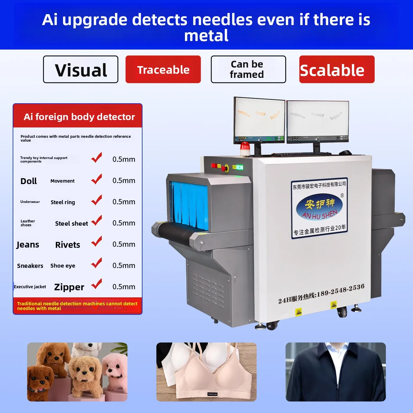High-precision  foreign object detector, an automated foreign object detector directly supplied by  production factories