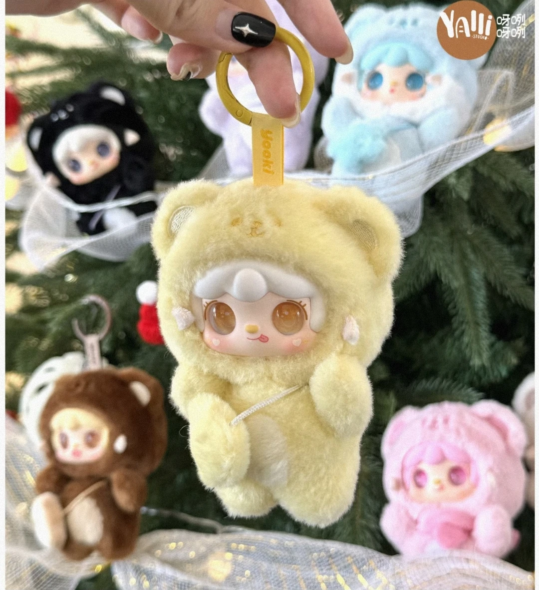 

New Yooki V4 10cm Pendant Gen Bite Bear Series Vinyl Mini Blind Box Cute Decor Collection Figurine Kid Bestie Girl New Year Gift