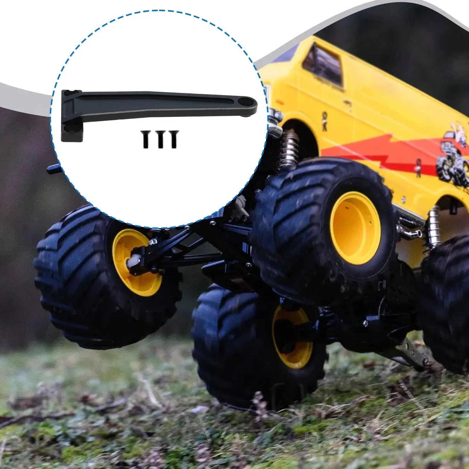 1 12 RC Car Assembly Kit Metal Forearm Bracket Aluminum Chassis Connection Part for CW-01 Lunch Box