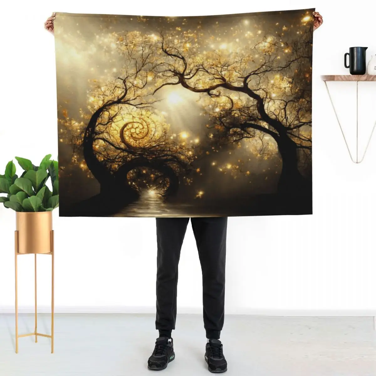 Halo Throw Blanket Soft Plush Blanket as Housewarming Gift