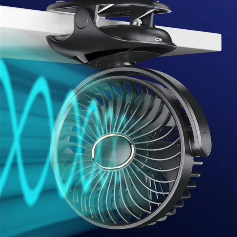 3000Mah N33 USB كليب مروحة كليب على مروحة صغيرة مع كليب الروائح استخدام شاشة ديجيتال المحمولة غرفة نوم عربة مروحة-POS