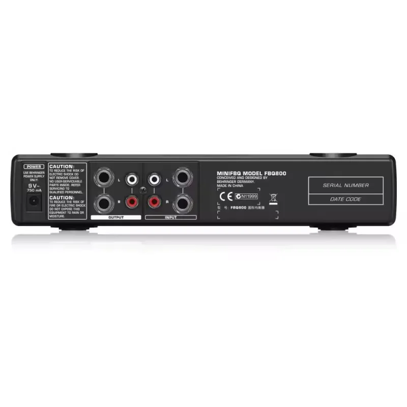 FBQ800 Compact 9-Band Graphical EQ EQ, Feedback Suppressor, Anti-Howl Processor