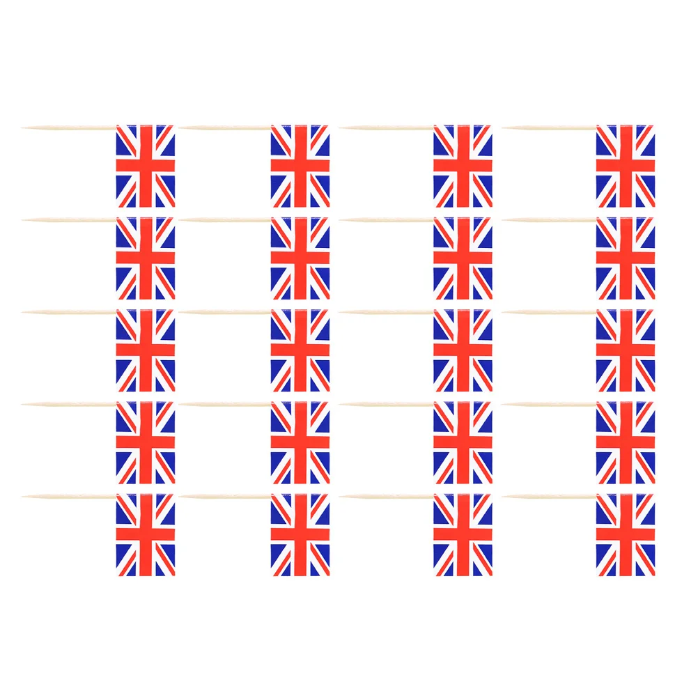 

200pcs Toothpick Flags Colorful Cake Party Decorations Blank Toppers Cocktail Picks Dessert Insert Wooden DIY