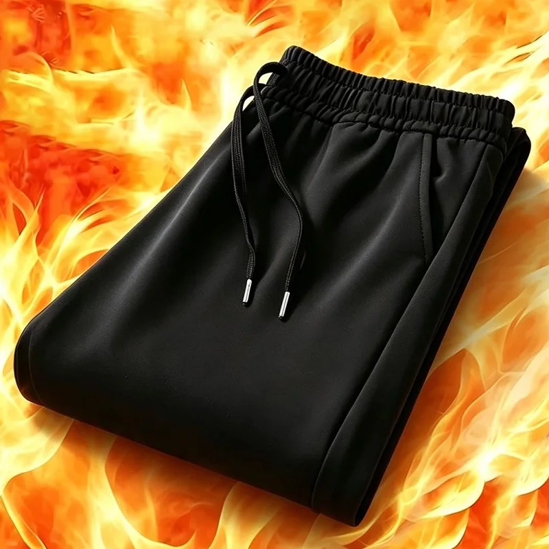 Winter Warm Pants Thick Fleece Long Pants Unisex Waterproof Windproof Sports Trousers Outdoor Skiing Hiking Warm Cotton Pants