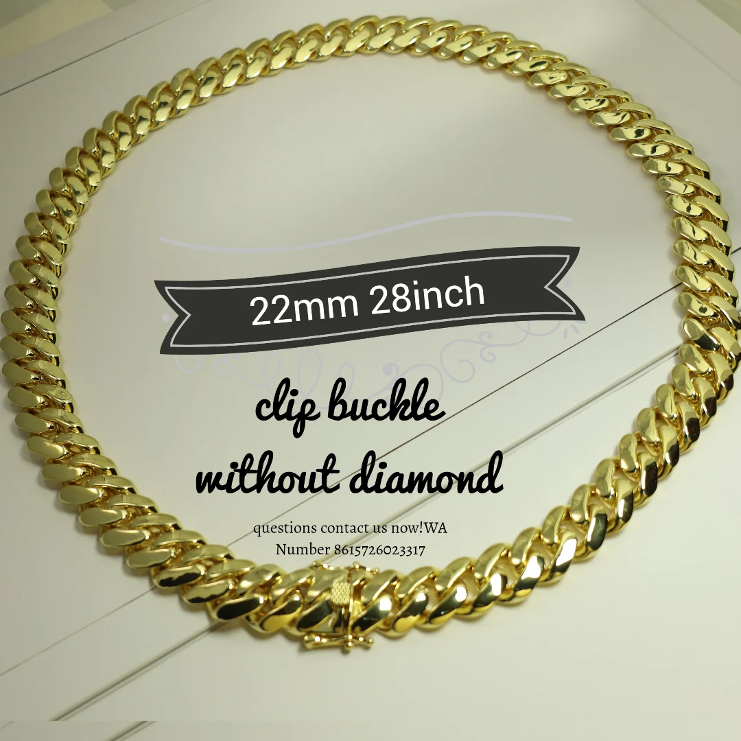 

Бесплатная доставка, 14-каратное позолоченное тяжелое мужское ожерелье, ювелирные изделия в стиле хип-хоп, кубинские цепочки в стиле Майами, позолоченные на заказ