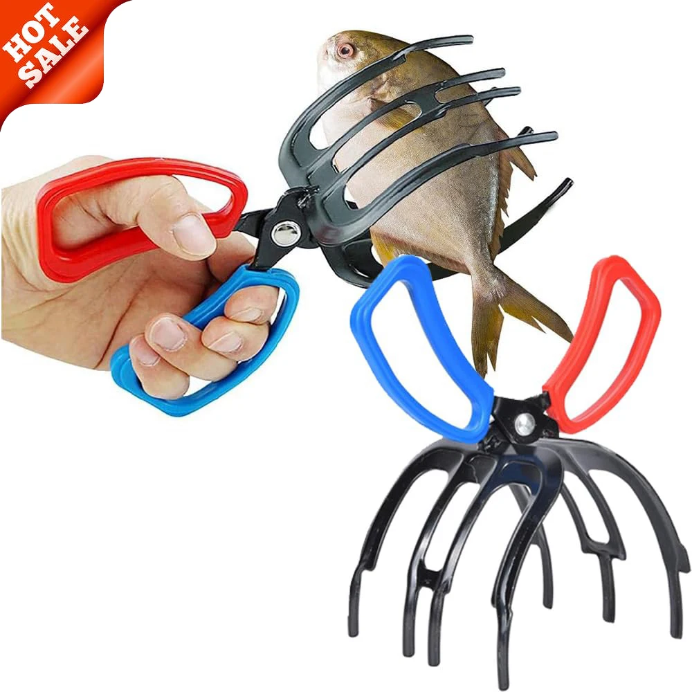 Fishing Pliers Gripper Metal Fish Control Clamp Claw Tong Grip Tackle Tool Control Forceps For Catch Fish Multifunction Tools