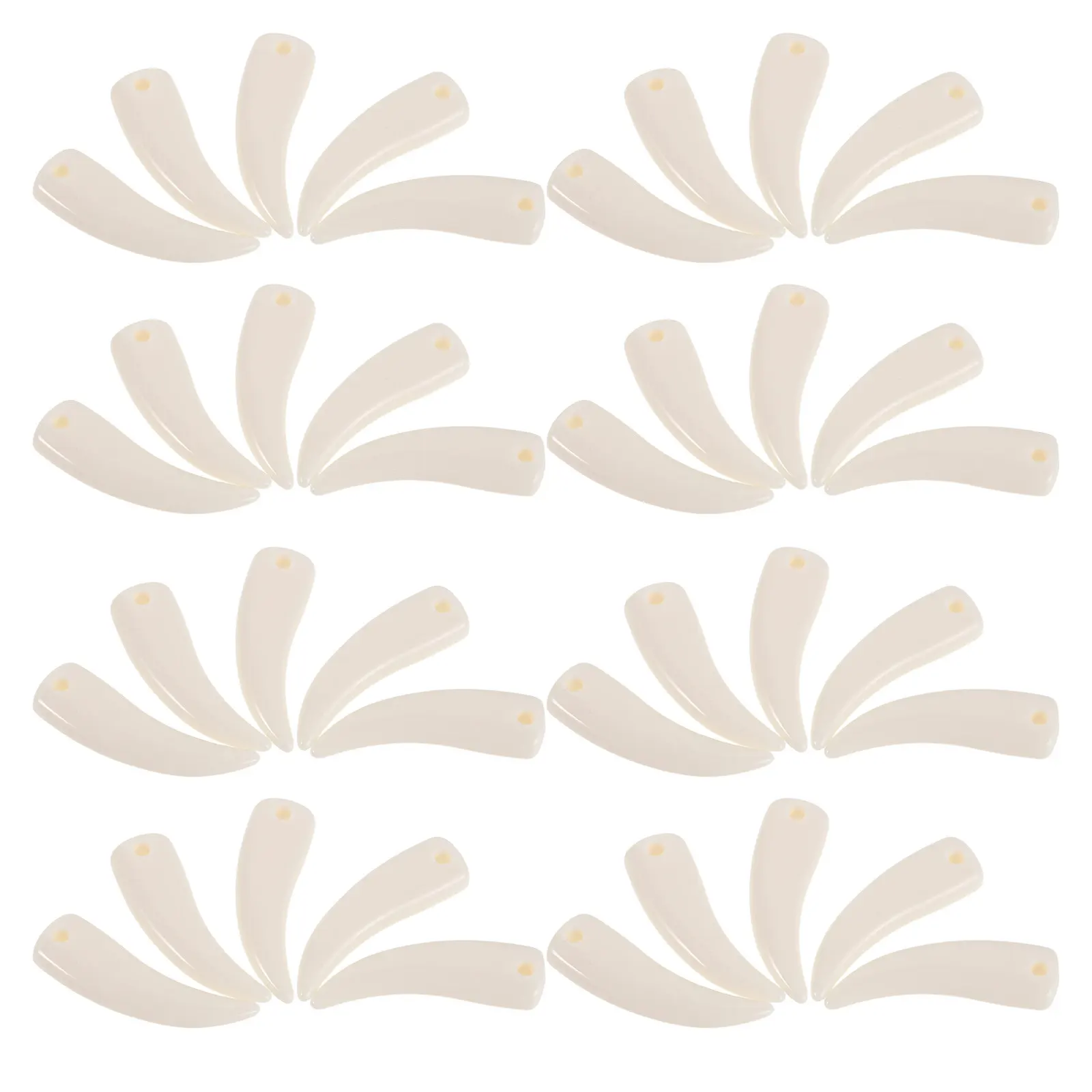 40Pack White Teeth Charms Resin Pendants Craft Accessories DIY Jewelry Necklaces Bracelets Earrings Handmade Tooth Jewel