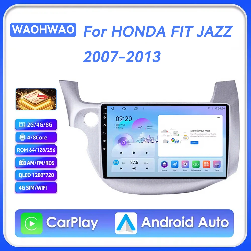 

Android 15 Car Radio For HONDA FIT JAZZ 2007 - 2013 Multimedia Video Player GPS Navi Mirror Connection Split Screen Head Unit