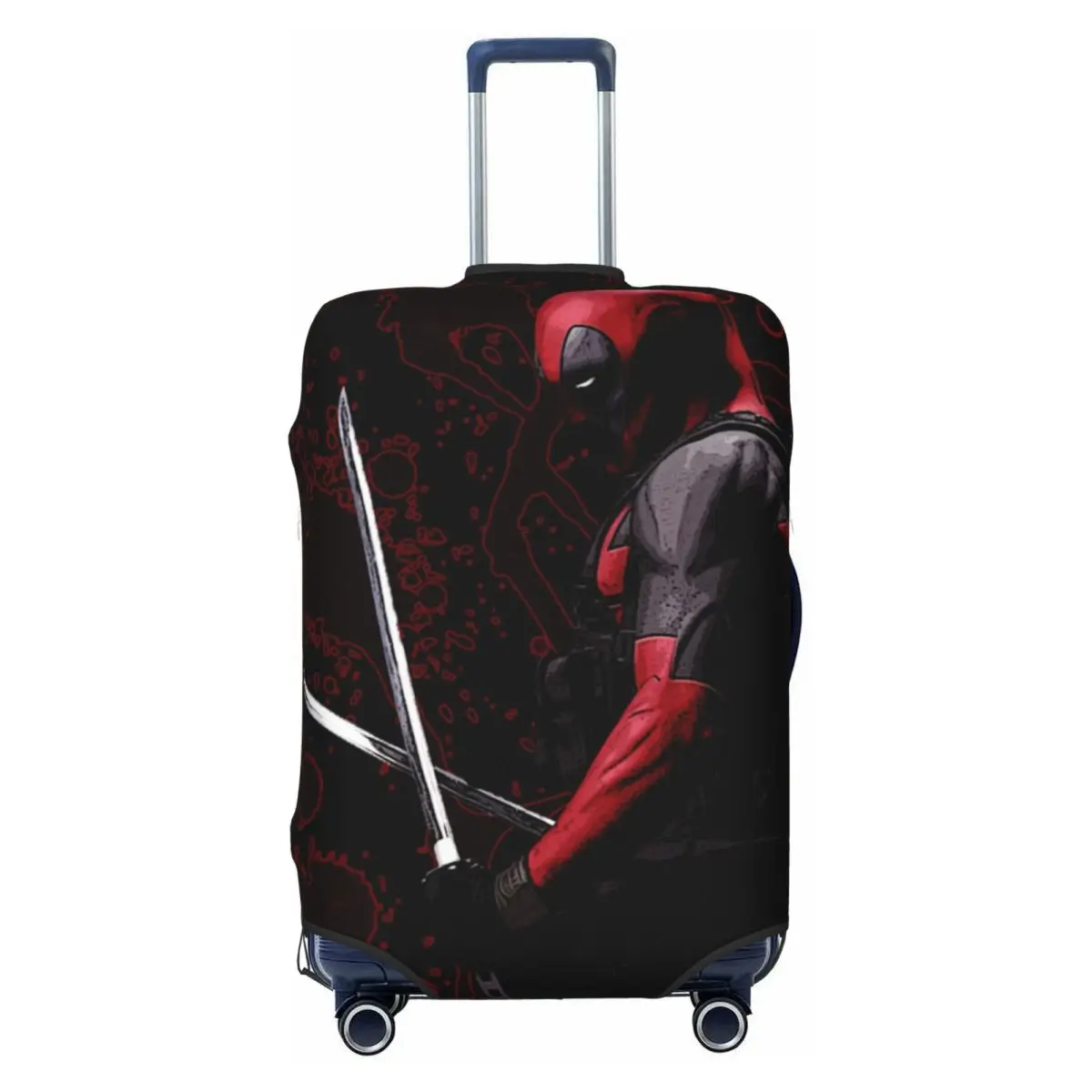 

Deadpool With Katana Suitcase Cover Elastic Luggage Protective Covers for 18-32 inch