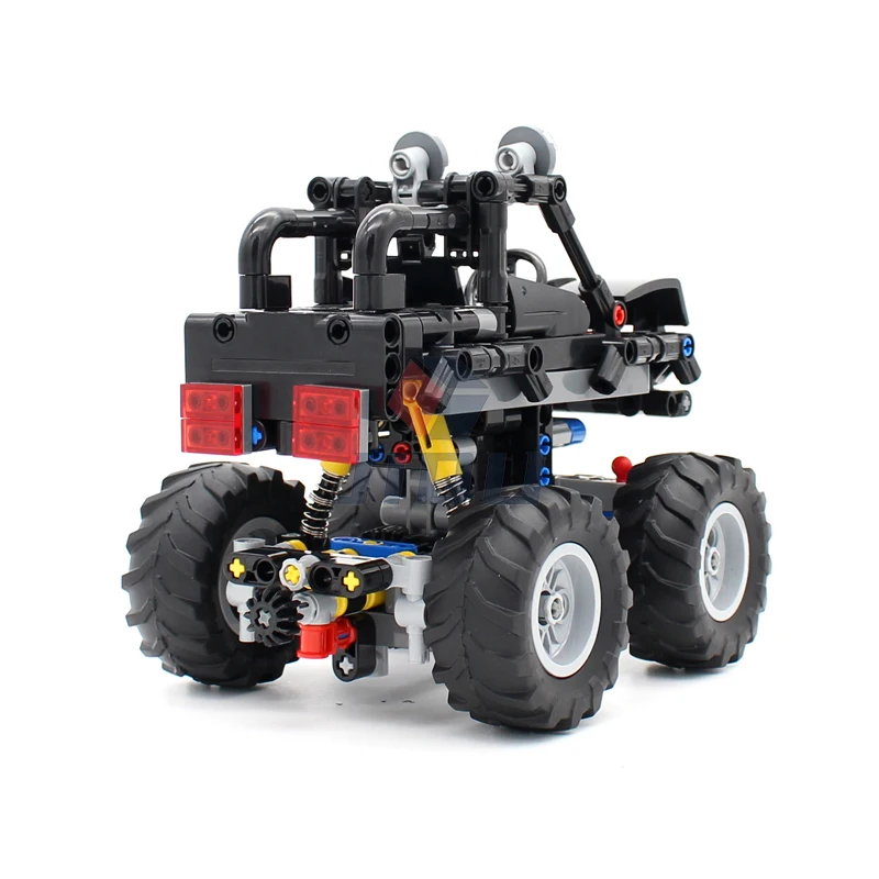 367 Pcs High-Tech MOC Mini Off-Road Vehicle Monster Truck Model Set Building Blocks Technical Buggy Bricks Car Toys Gift for Boy