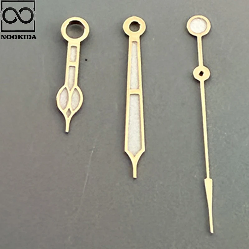 NOOKIDA Lancette luminose verdi Accessori per orologi per movimento NH35/NH36/4R/7S Ago di alta qualità Argento Oro Oro rosa Oro