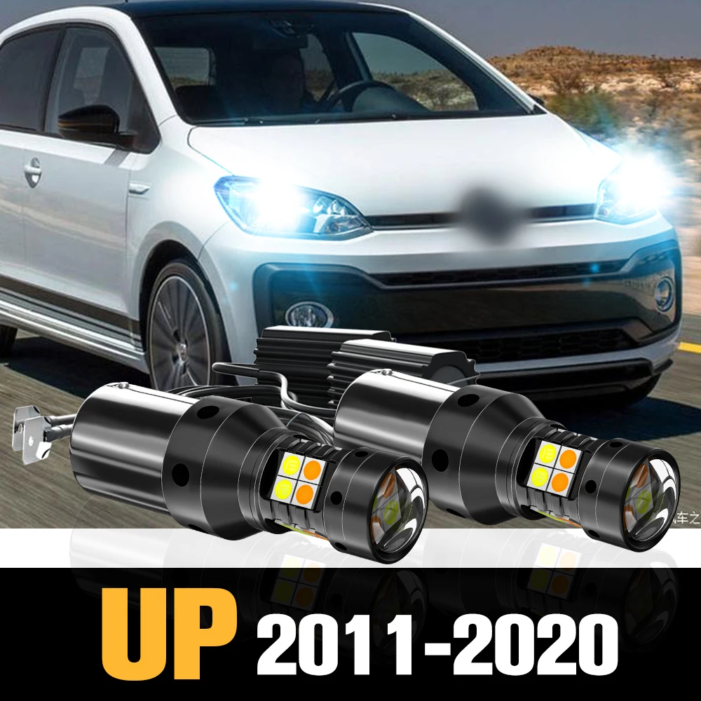 

2x Canbus LED Dual Mode Turn Signal+Daytime Running Light DRL Accessories For VW UP 2011-2020 2012 2013 2014 2015 2016 2017 2018