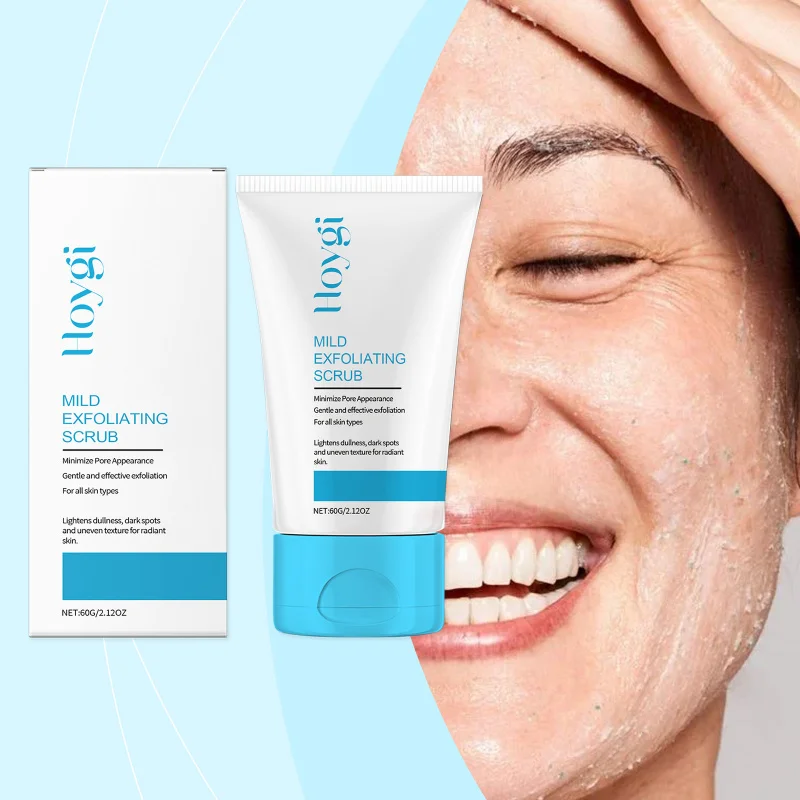 

Gentle Exfoliating Scrub Mild Cleansing Nourishing Moisturizing Hydrating Unclogs Pores Removes Dirt Oil Smooth Skin