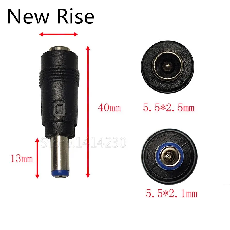 Connector For Dc Power Adapter Connector Plug Conversion Head Jack Female Socket 5.5*2.5mm Turn To Male 5.5*2.1mm