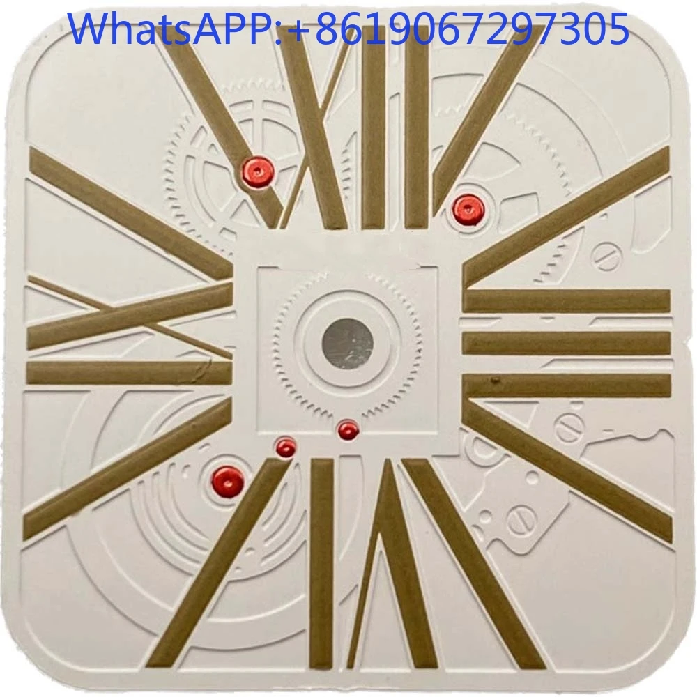 NH35/36/38/70 자동 무브먼트 모드 부품 nh35 케이스에 적합한 빈티지 매트 질감 스퀘어 중공 다이빙 시계 다이얼