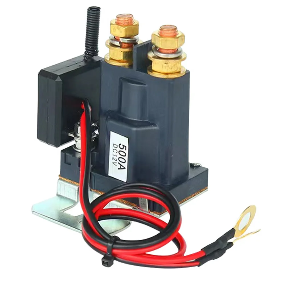 

Черный дистанционный выключатель аккумулятора, энергосбережение, номинальный ток 200 А, стартовый ток 500 А, компактный размер 7,6x5,0x7,4 см