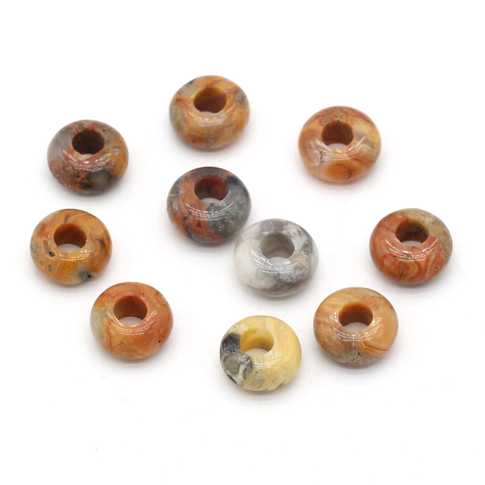 10pc Natural Stone Beads Loose Turquoises Quartz Crystal Loose Spacer Bead for Jewelry Making Diy Necklace Bracelet Accessories