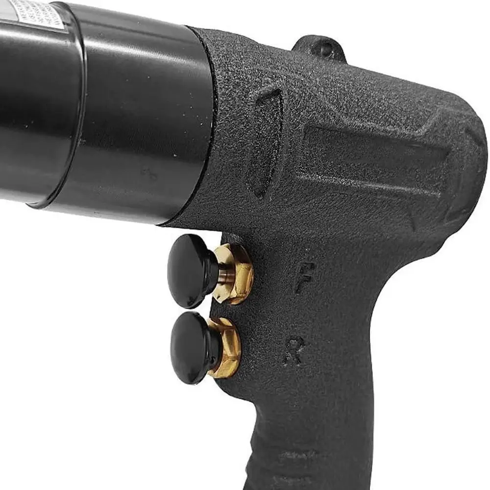 Rivet Nut Gun Tool, 10-24 & 1/4, 5/16, 3/8 inch Self-Locking Head, Heavy Duty Adjustable Speed Air Rivet Gun with Mandrels Rivet