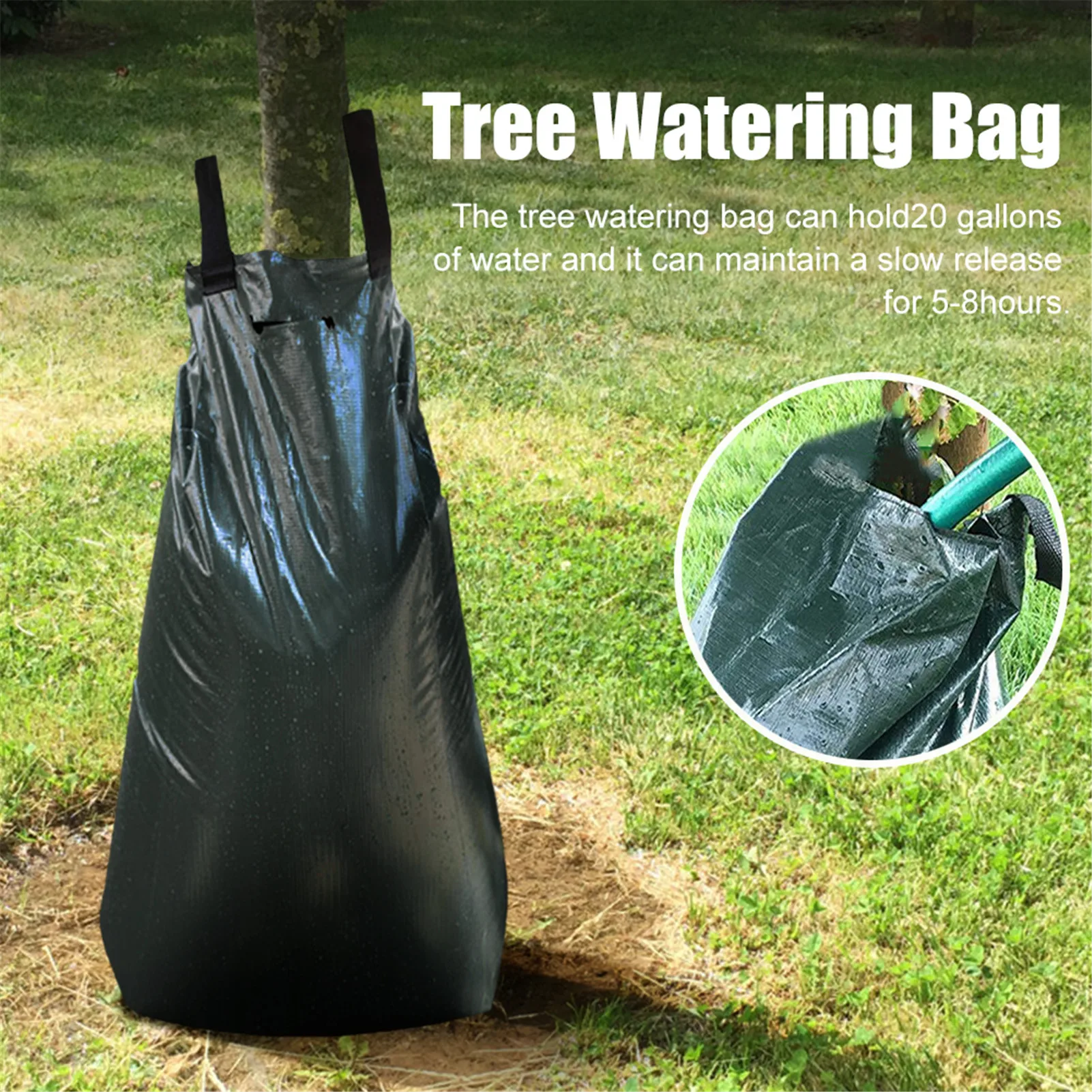 Tree Watering Bag 20 Gallon Hot Summer Slow Release Watering Bag Tree Drip Irrigation Pouch Reduces The Watering Time For Garden