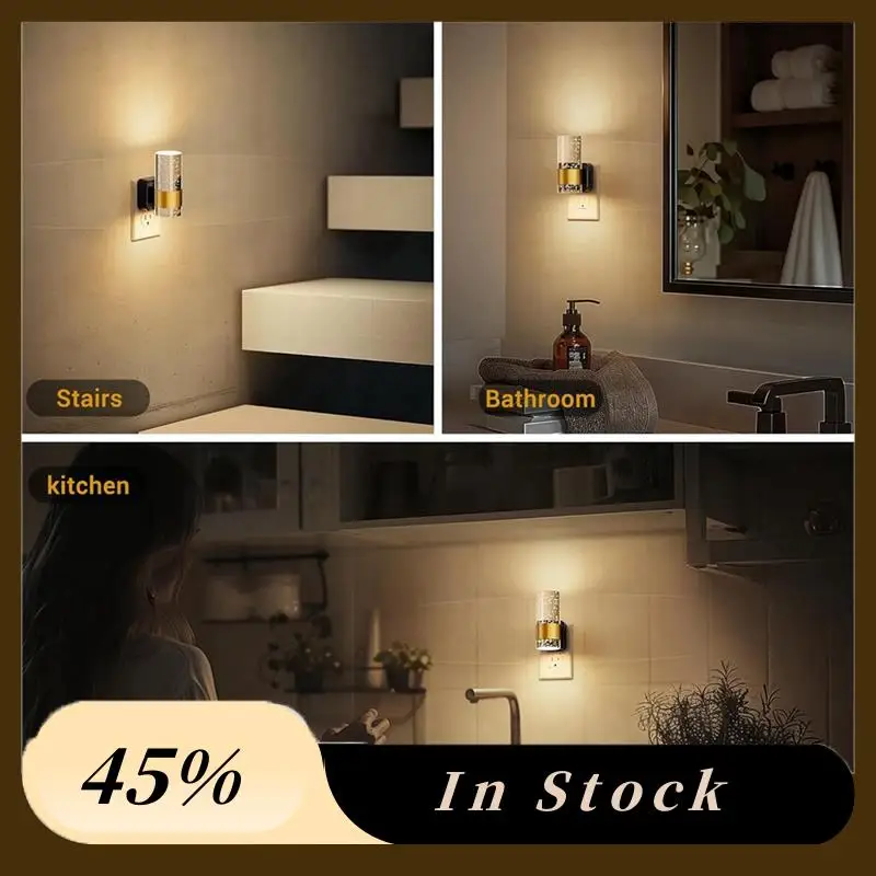 

A60Z Top Adjustable Brightness Plug In Night Light With Auto Light Sensor For Bathroom,Hallway,Bedroom US Plug