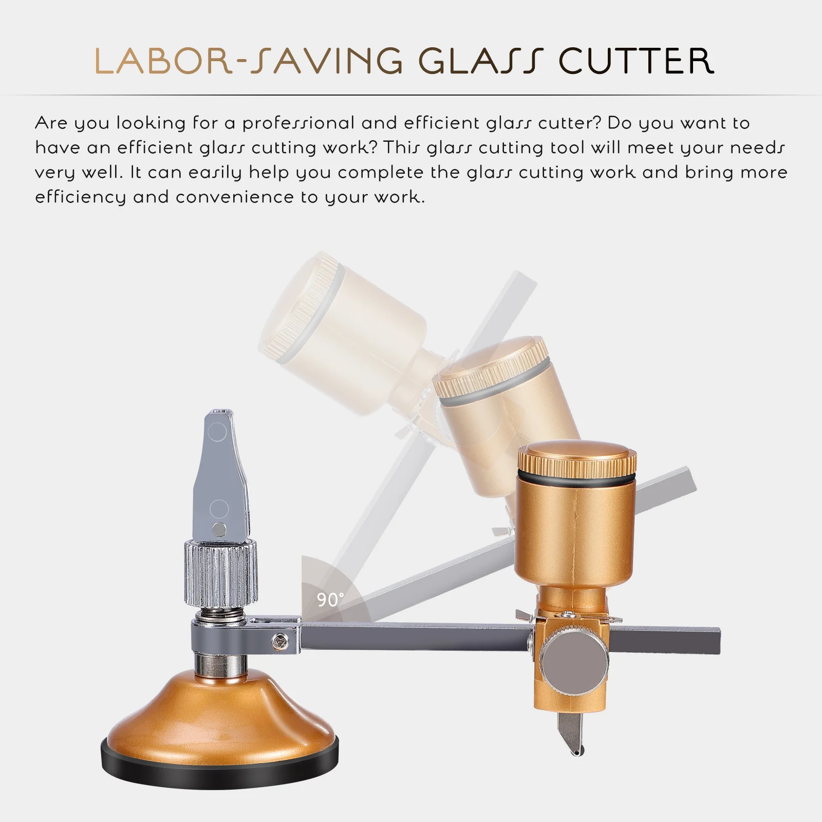 1 قطعة قاطع الزجاج الدائري قاعدة شفط قوية أداة قطع متعددة الأغراض للزجاج والسيراميك كفاءة المحمولة