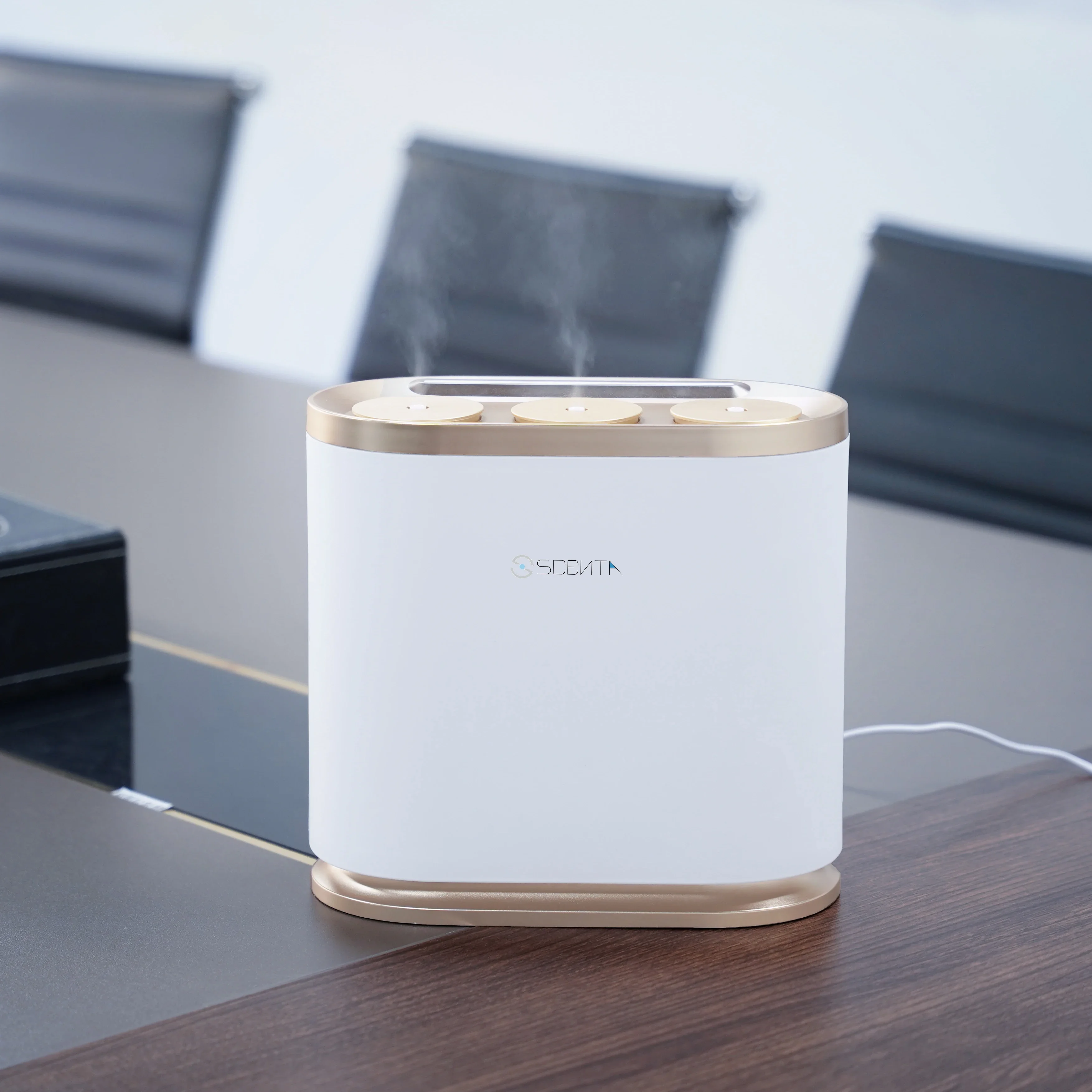 Scenta Nieuwe Ideeën Tafelblad Waterloze Koude Lucht Etherische Olie Diffuser Groothandel Bluetooth Controle Elektrische Aroma Diffuser