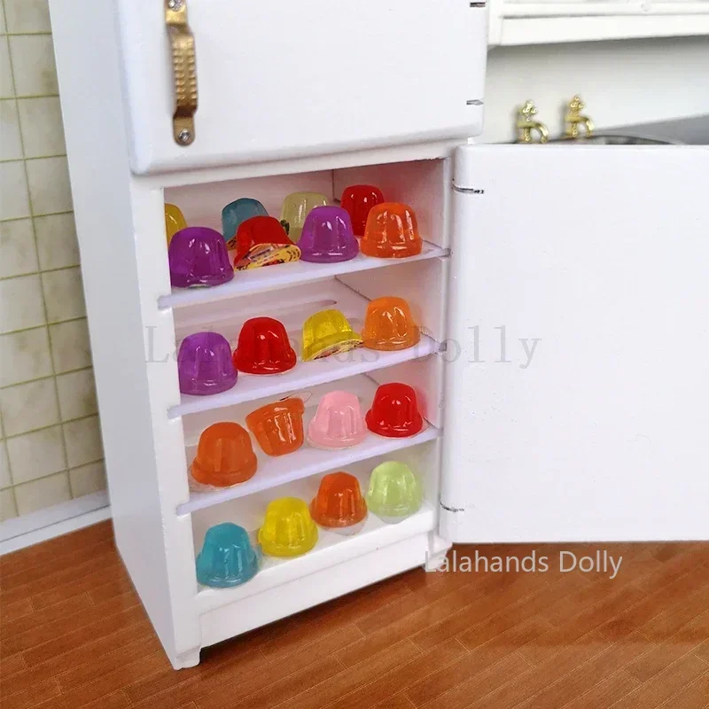 10pcs/set Color random Simulation Miniature Jelly Food Model Mini Food Play with Small Toy OB11 Dollhouse Scene Decorations
