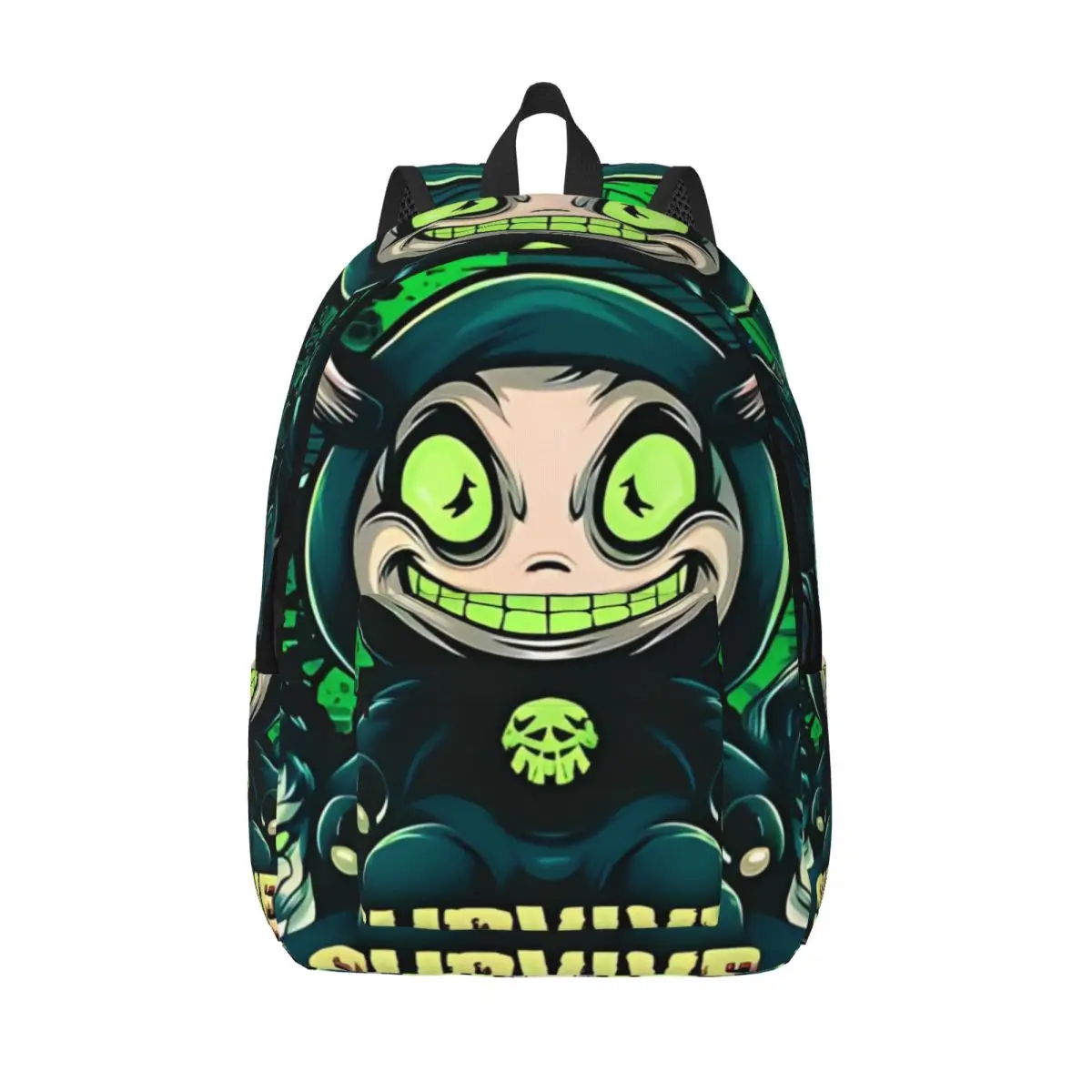 Survive Dandy's World Horror Game Backpack Boy Girl Kids Student School Book Bags Daypack Preschool Kindergarten Bag with Pocket