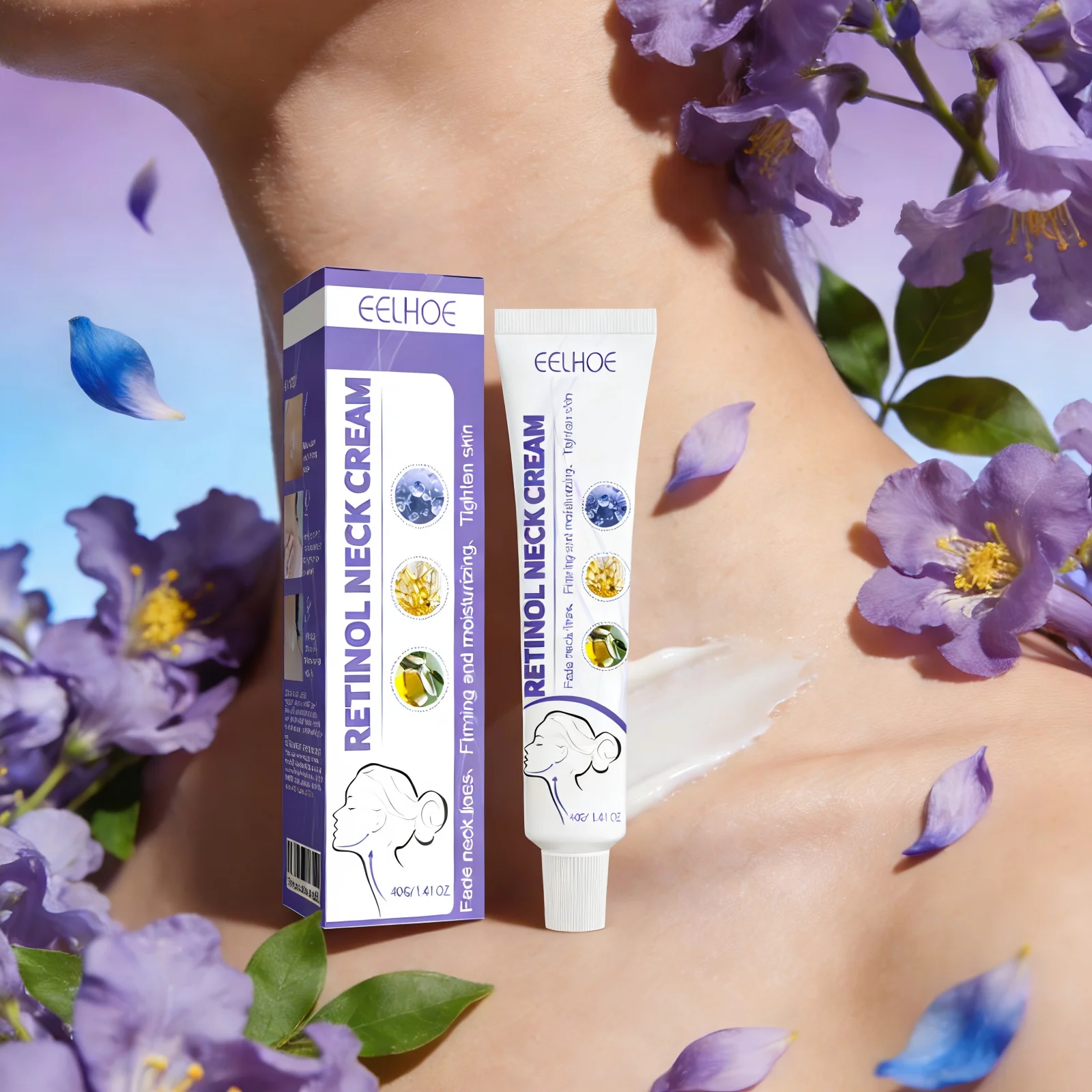 

EELHOE Anti Wrinkle Neck Cream Moisturizing Skin Lifting Against Aging Anti Double Chin Removal Tighten Skin Firming Neck Cream