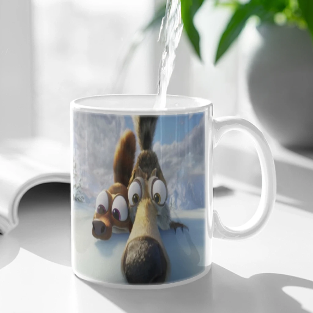 ICE AGE Cartoon White Mug 11oz Ceramic Tea Cup Coffee Mug Friends Birthday Gift11oz