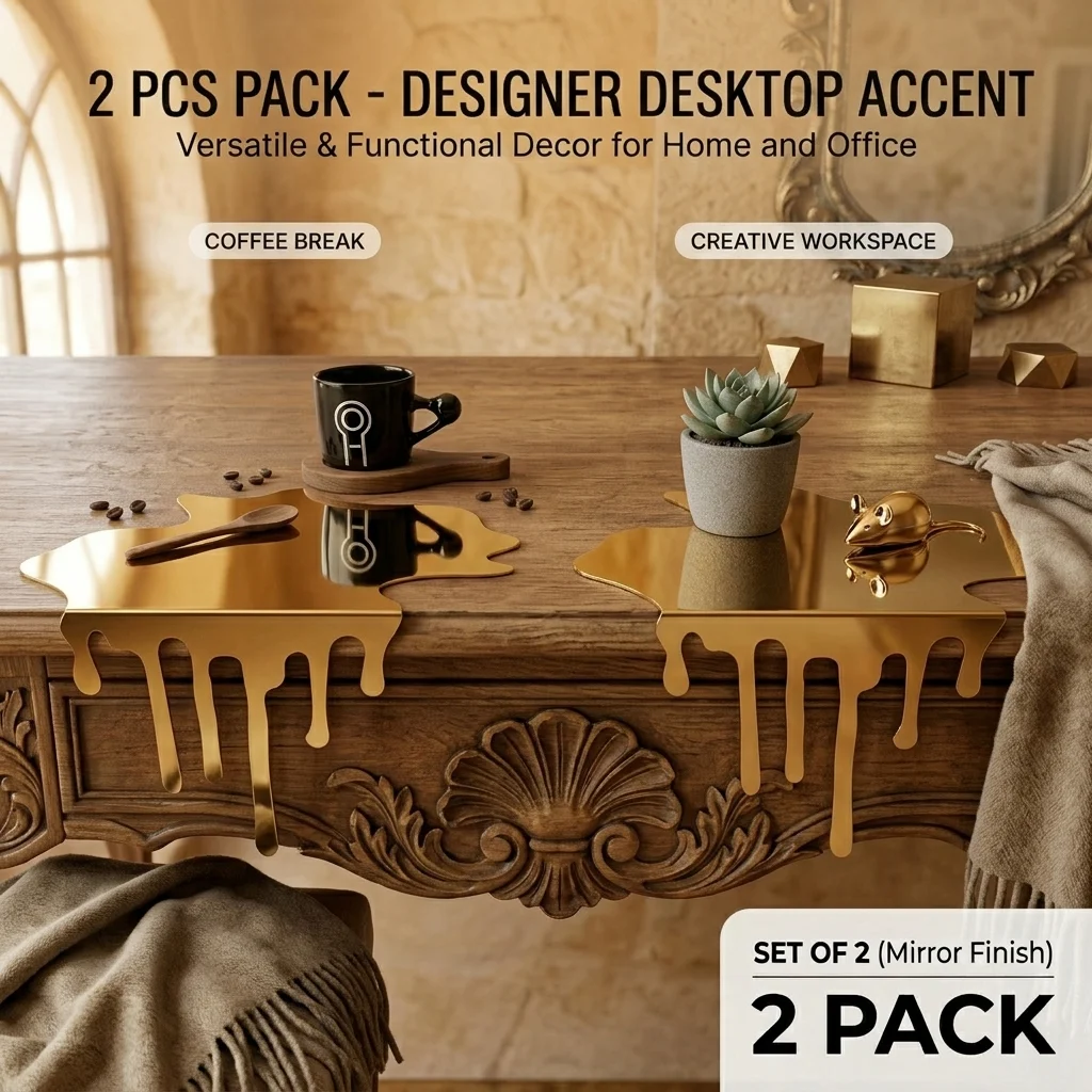 2 Pack Metal Liquid Spill Tray - Art Craft Mirror recension och pris