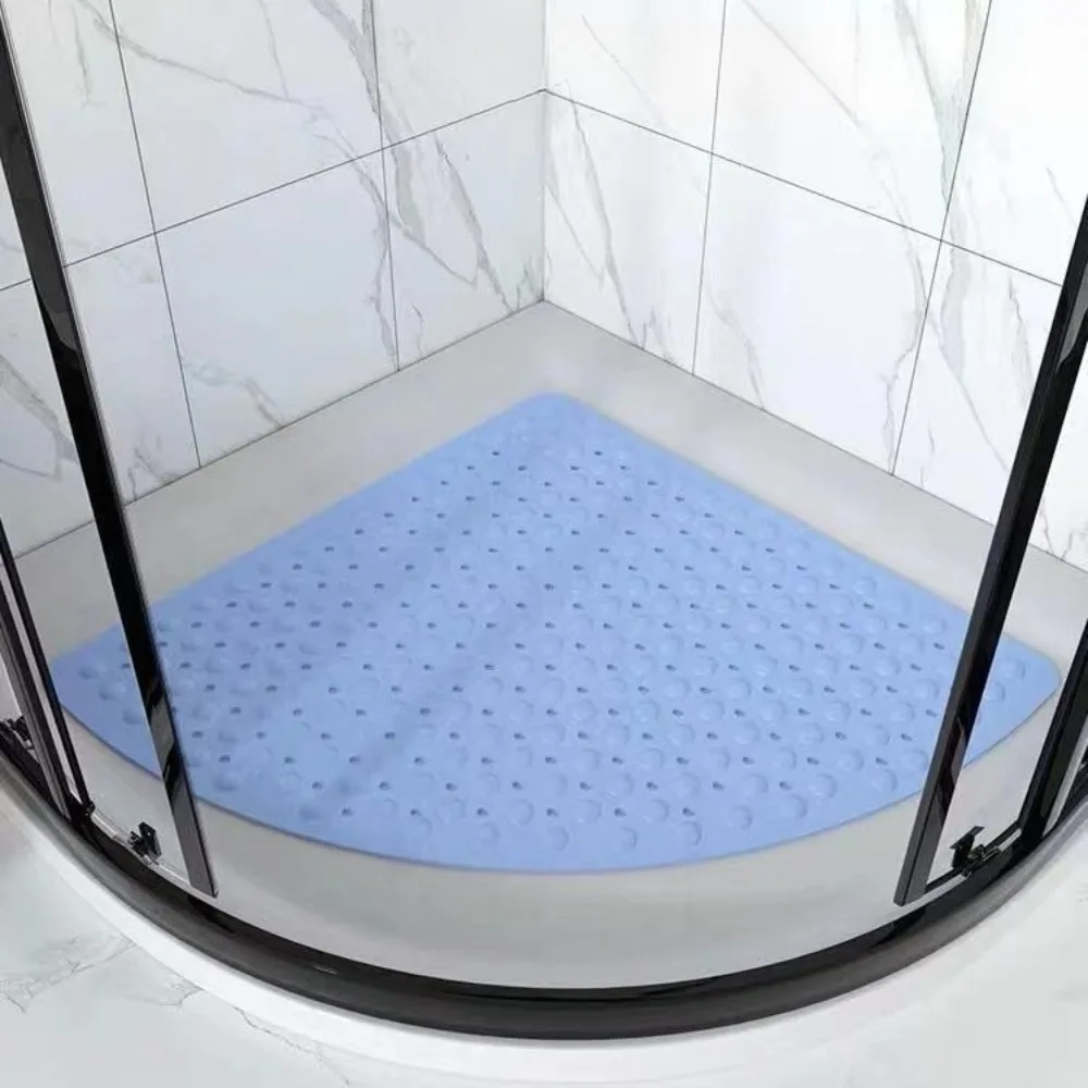 1PC 54x54 cm Non Slip Shower Mat with Suction Cups Rubber Corner Anti Mold Bathroom Safety Floor Mat Bathroom Carpet Bath Rug