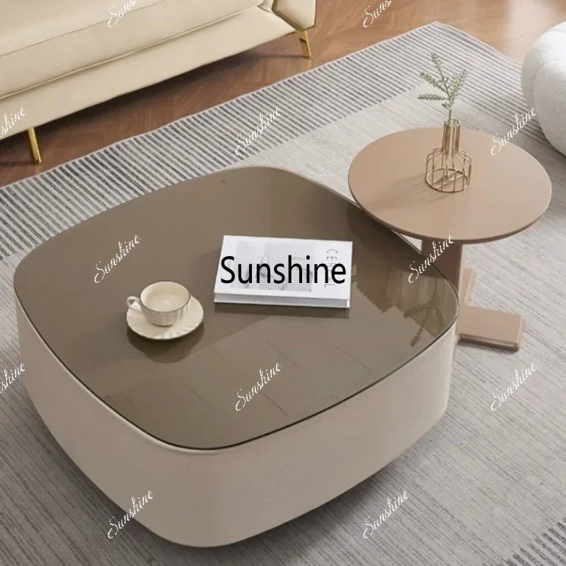 Minimalist Unique Coffee Table Modern Living Room Decoration Luxury Coffee Table Aesthetic Simple Mesa Auxiliar Home Furniture