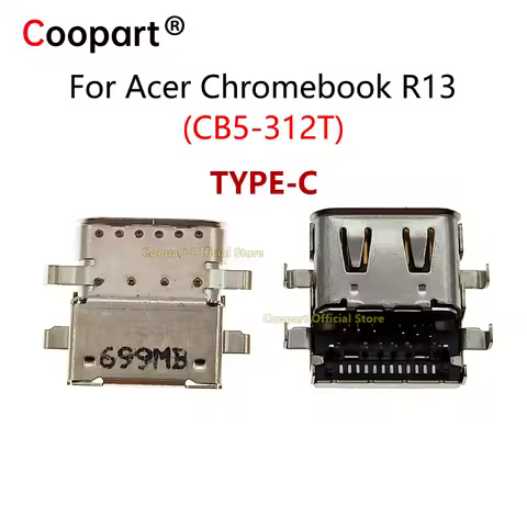 USB Type C Connector Jack 3.1 DC Power Charging Socket Port For Acer Chromebook R13 CB5-312T Laptop Type-C Power Dock