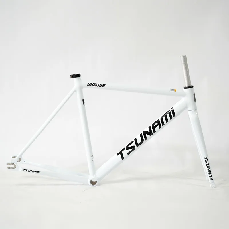 TSUNAMI SNM100 Frameset 700C Aluminum Fixed Gear Frame and Fork Track Fixie Bike 49CM 52CM 55CM 58CM Single Speed Bicycle Parts