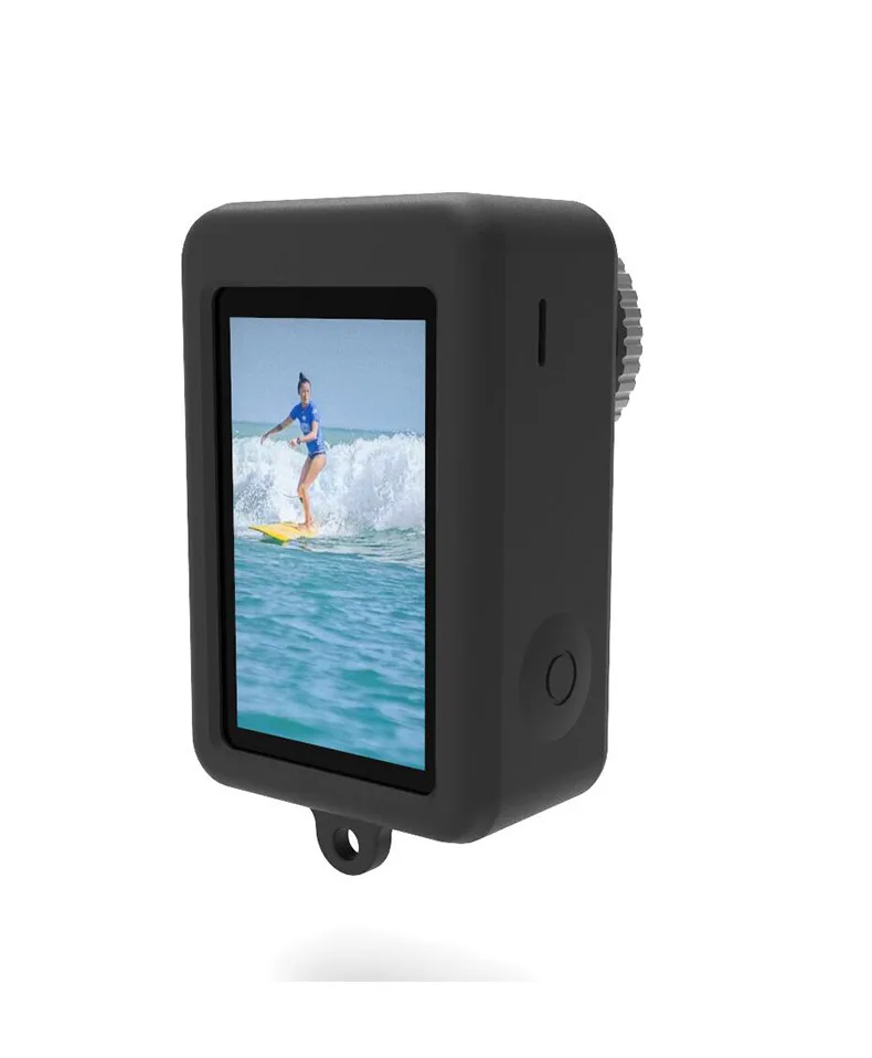 For DJI Osmo Action 3 4 5Pro Accessories Case Rubber Silicone silica gel Housing Protector Soft + Lens Cap For DJI Action Camera