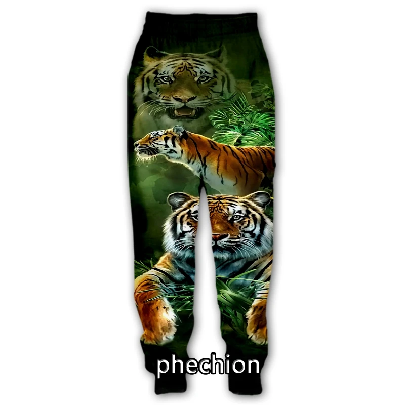 

phechion New Men/Women Animal Tiger 3D Printed Casual Pants Fashion Streetwear Men Loose Sporting Long Trousers F136