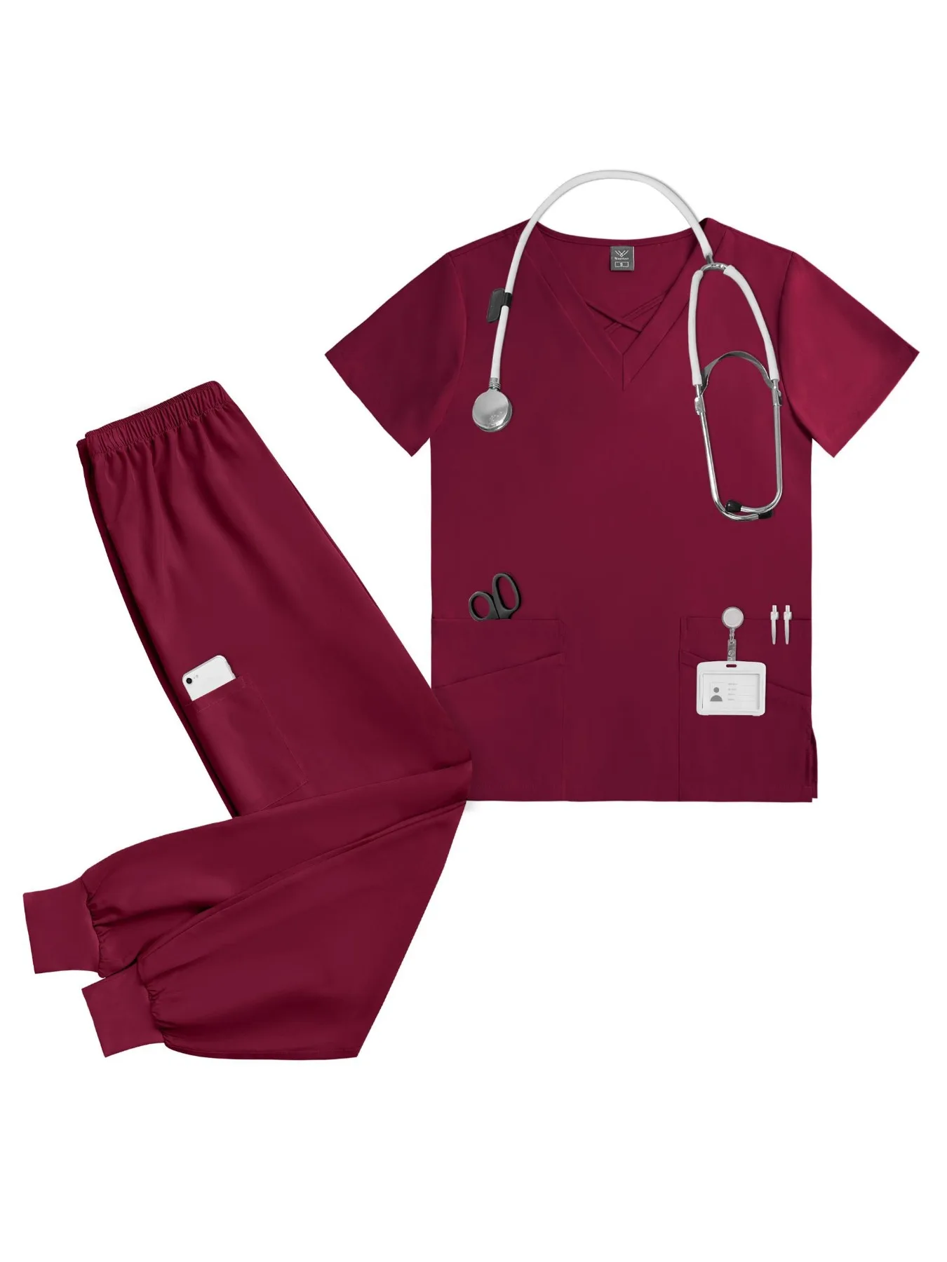 Men's casual suits Creative Cross-neckline Short-sleeved Trousers Suit Daily Comfortable Office Overalls Elastic Quick-drying