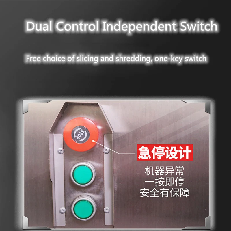 قطاعة اللحوم من الفولاذ المقاوم للصدأ لقطع لحم الخنزير ولحم البقر والدجاج إلى شرائح وقطع مكعبات ماكينة اللحوم المقطوعة الكهربائية