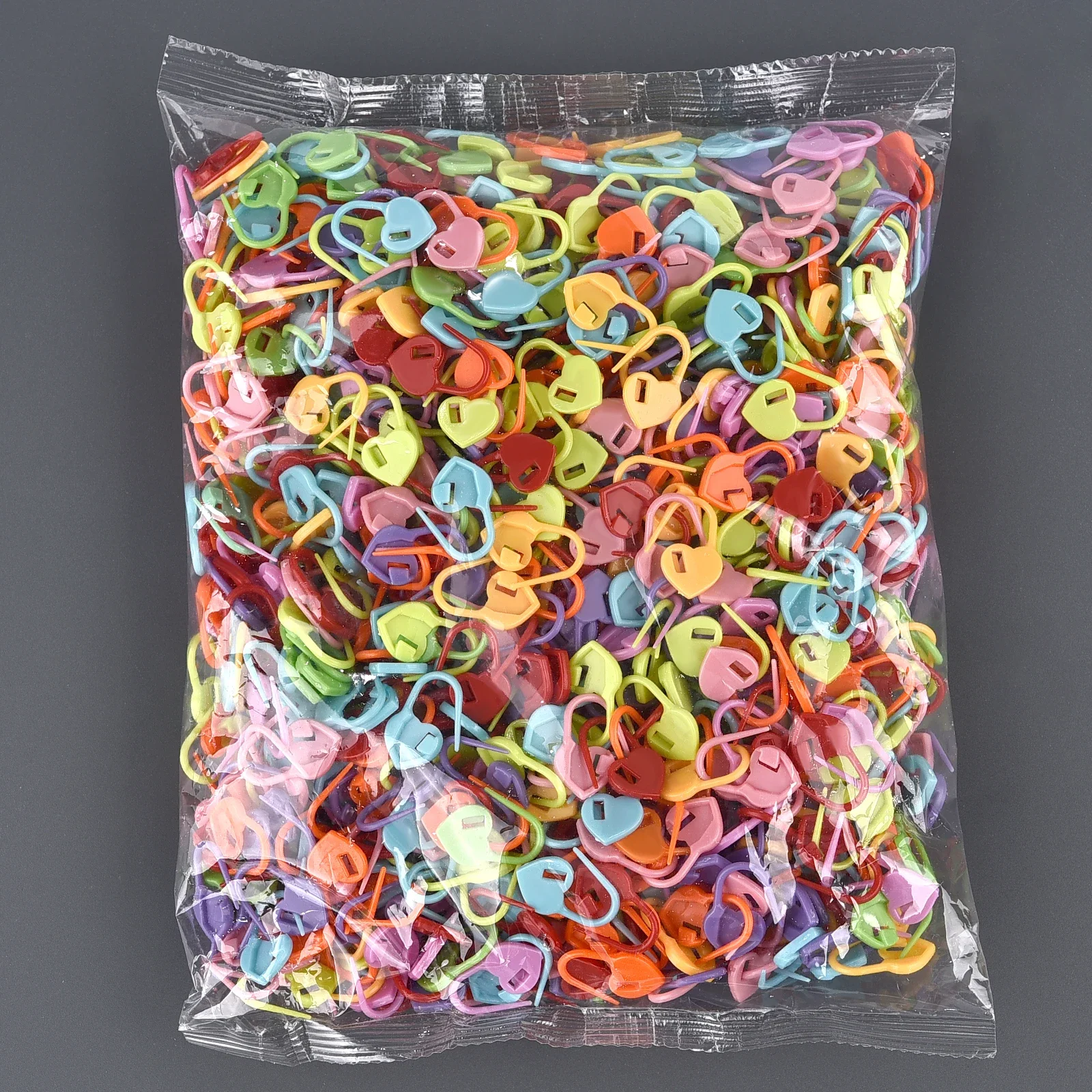 100-1000PCS Knitting Marking Buckle Pins Plastic Locking Stitch Markers Sweater Weaving Tools DIY Sewing Crafts Supplies