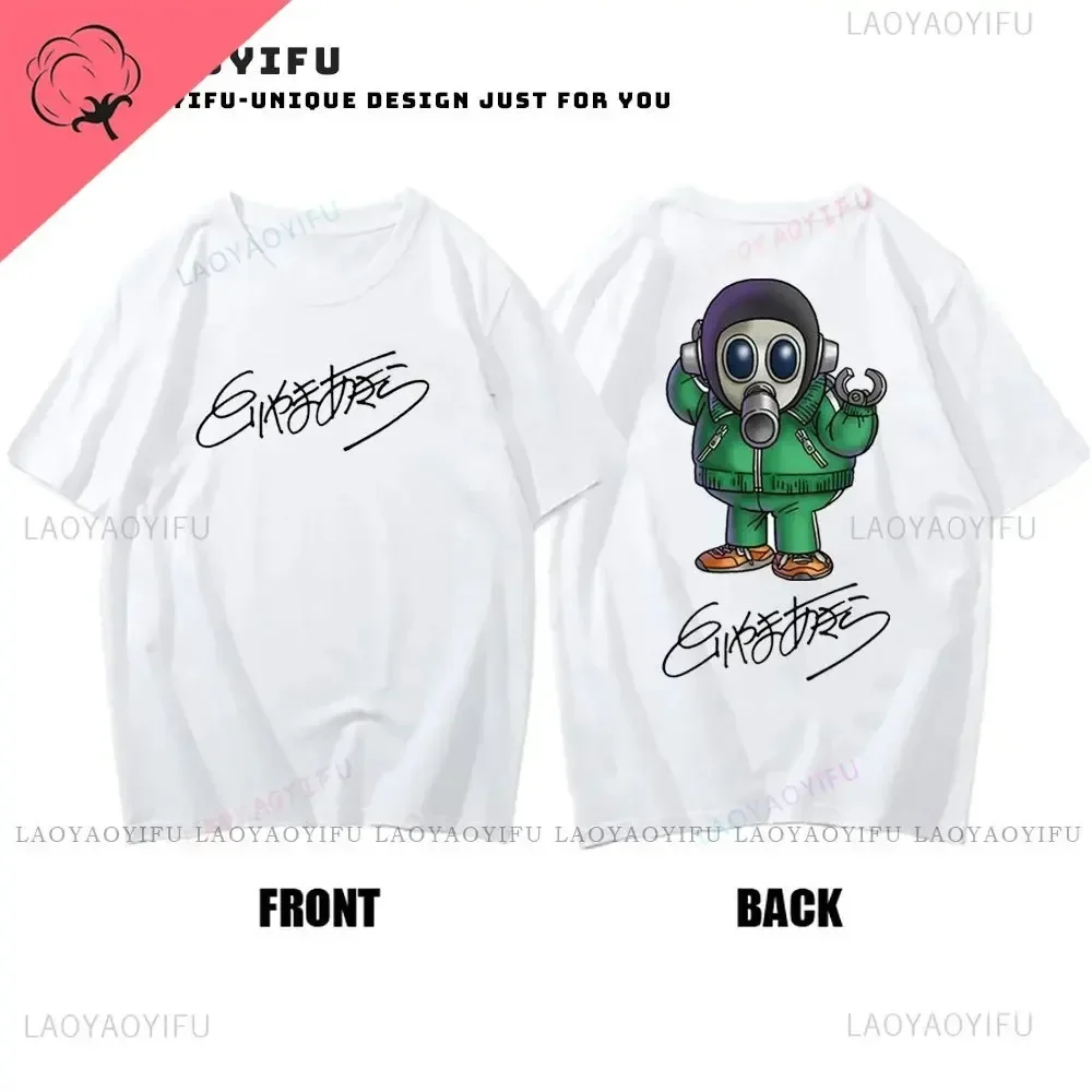 Manga Fan Clothing Souvenir T-shirt Toriyama Akira Signature Tees Toriyama Akira Robot Self-portrait Printed Cotton T Shirt